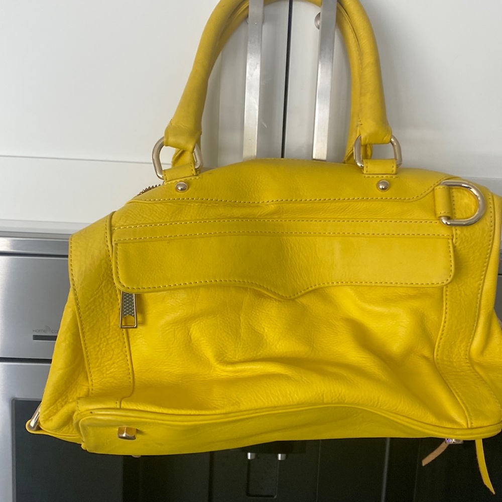 Rebecca Minkoff yellow bag in good condition with a few flaws